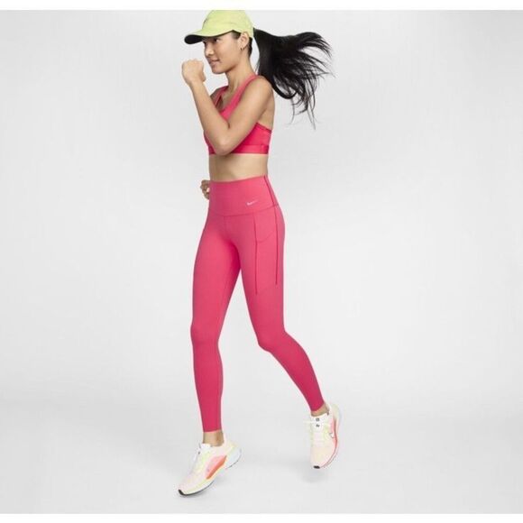 New Nike Women’s Universa Leggings High Rise 7/8 Aster Pink Large DQ5897-629 NWT